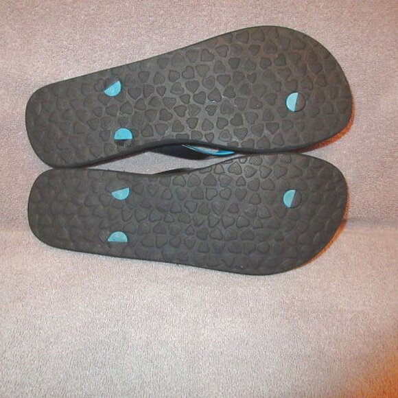 Brighton Flower Power Flip Flops Sandals Size 9 Thong Slip On Mod Groovy Retro - Picture 8 of 8